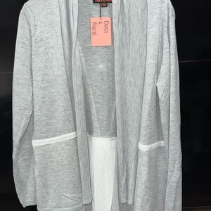 New Dance and Marvel lightweight gray cardigan in size Medium/ Large.